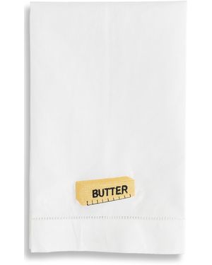 Abode Butter Tea Towel - White