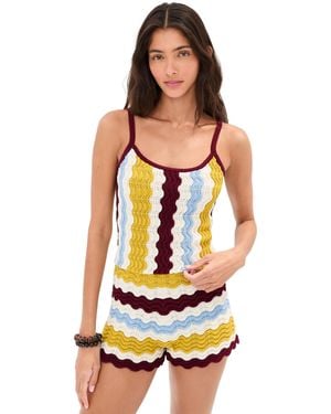 Le Bos Jeselle Wavy Stripe Tank Top - Orange