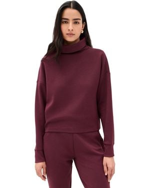 Rhone Dreamglow Mock Neck - Red