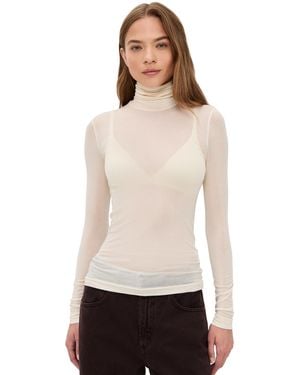 Agolde Pascale Turtleneck - Natural