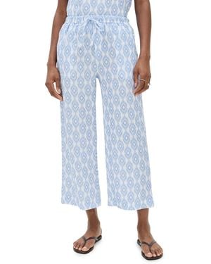 Splendid Angie Crop Wide Leg Pants - Blue