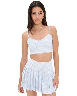 LoveShackFancy Lenna Bra - White