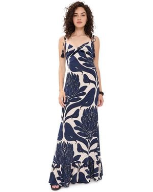 ANDRES OTALORA Una Esencia Maxi Dress - Blue