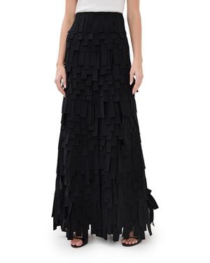 A.W.A.K.E. MODE A. W.A. K.E. Mode Multi Rectangle Skirt - Black