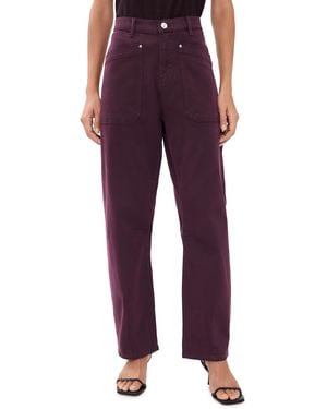 DL1961 Bilie Easy Barrel Pants - Purple
