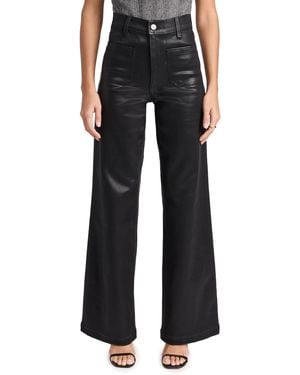 Le Jean Virginia Wideleg Pants - Black