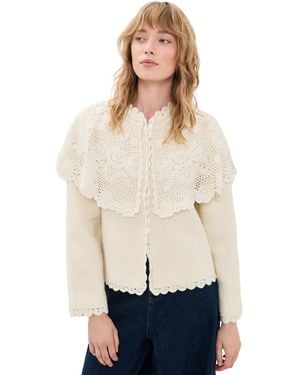 Sea Wright Knit Cape Jacket - Natural
