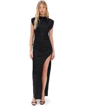 Amanda Uprichard Biella Silk Maxi Dress - Black