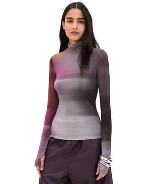 Helmut Lang Long Sleeve Turtleneck - Purple