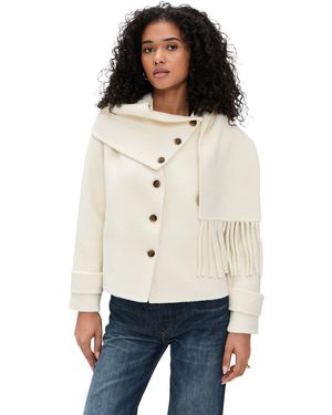 Line & Dot Sofia Scarf Jacket - Black
