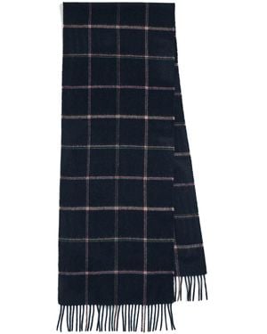 Paul Smith Signature Window Pane Scarf - Blue