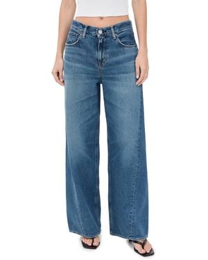 Moussy Mv Atlanta Twisted Wide Pants - Blue