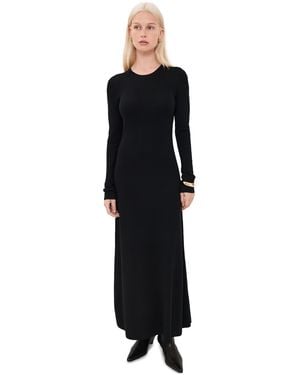 Theory Crew Neck Knit Dress - Black