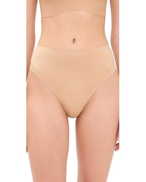 Cosabella Lisciante High Waisted Thong - Natural