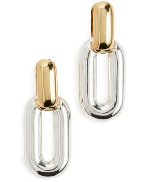 Jenny Bird Puffy Detachable Link Earrings - White