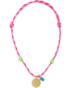 Logan Tay Dark Love Rope Necklace - Pink