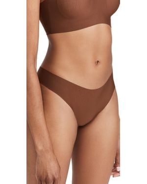 Commando Butter Mid Rise Thong - Brown