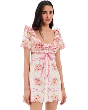 For Love & Lemons Scarlett Mini Dress - Red