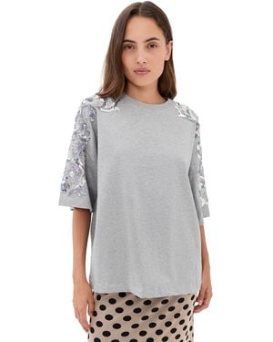 Essentiel Antwerp Jangoo Embroidered T-Shirt - Gray