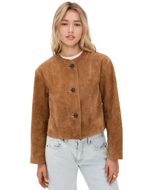 Madewell Crop Cardigan Jacket - Brown