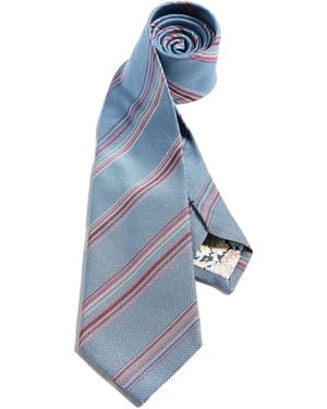 Paul Smith Fine Stripe Tie - Blue