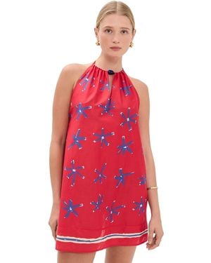 STAUD Dani Coverup Dress - Red