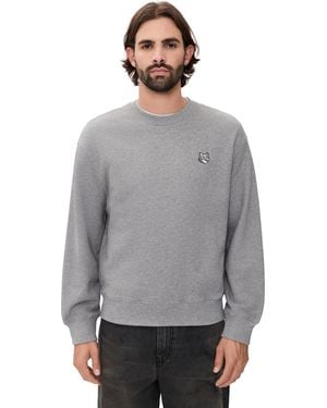 Maison Kitsuné Fox Head Comfort Sweatshirt - Gray