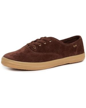Keds Champion Luxe Suede Sneakers - Brown