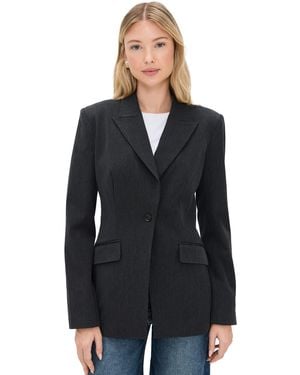 GOOD AMERICAN Essential Suiting Sculpted Blazer - Black