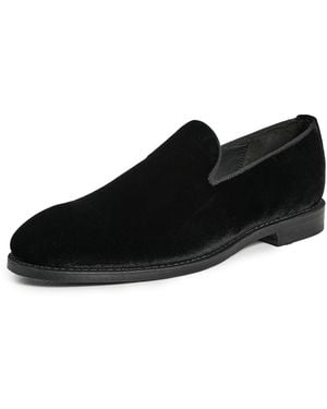 Allen Edmonds Robinson Velvet Tuxedo Loafers - Black