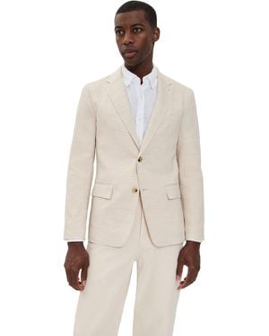 Club Monaco Stretch Linen Suit Jacket - Natural