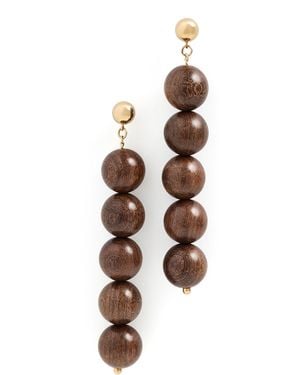 Anni Lu Woody Earrings - White