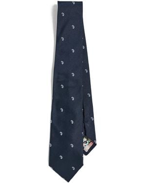 Paul Smith Paisley Tie - Blue