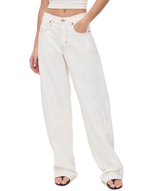 SLVRLAKE Denim Paloma Seam Pants - White