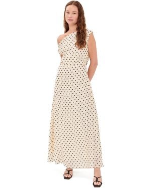 Vrg Grl Yvonne Maxi Dress Polka Dot - White