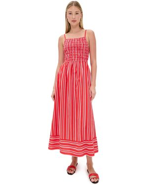 Cleobella Lacey Ankle Dress - Red