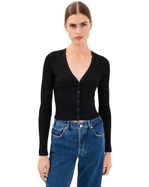 Jonathan Simkhai Ailany Shrunken Cardigan - Black