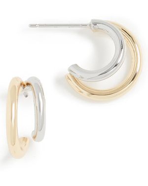Shashi Gemini Hoops - Metallic