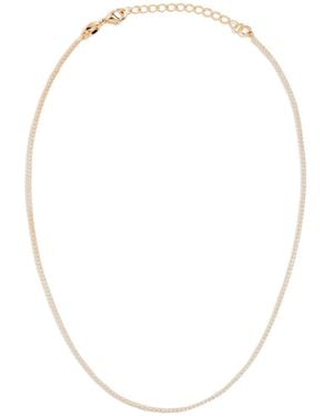 Shashi Micro Teeny Tiny Tennis Necklace - White