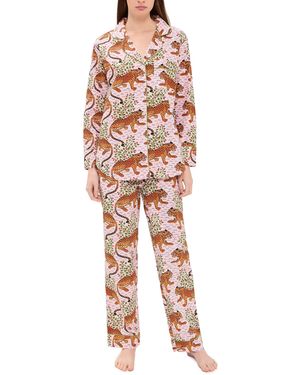 Printfresh Bagheera Long Pajama Set - Pink