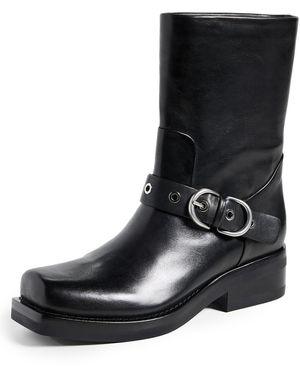 Rag & Bone Jax Moto Buckle Boots - Black