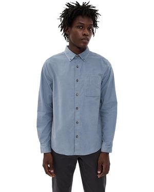 Fair Harbor Wilder Stretch Corduroy Shirt - Blue