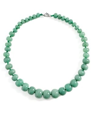 Shashi Graduated Gems Necklace - Green