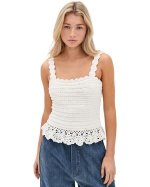 Rails Estefania Crochet Top - White