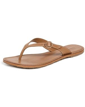 Larroude Mary Kate Flat Sandals - Black