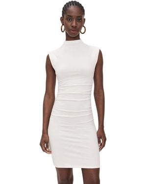 GOOD AMERICAN Mock Neck Mini Dress - White