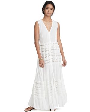 Playa Lucila Eyelet Maxi Dress - White