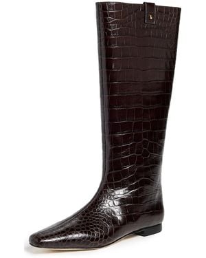 Larroude Alexis Flat Boots - Black
