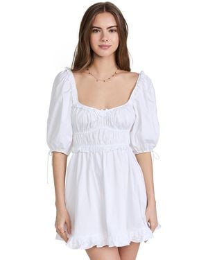 For Love & Lemons Jackson Mini Dress - White