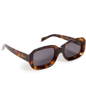 Illesteva Vinyl Sunglasses - Black